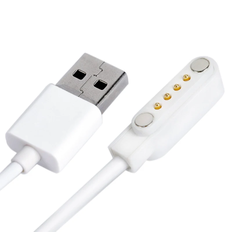 Cablu de încărcare USB 2.0 de sex Masculin la 4 Pin Magnetic Încărcător Cablu de Cablu Pentru Smart Watch GT88, GT68, KW08, KW18, KW88, KW98 3