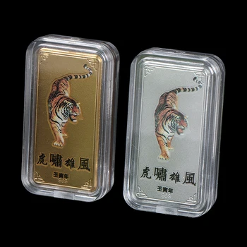 2022 China Tiger Anul Nou Anul Original Monedă Comemorativă Bimetal Colectia Zodiac Suvenir Colecție De Artă Cadouri 0