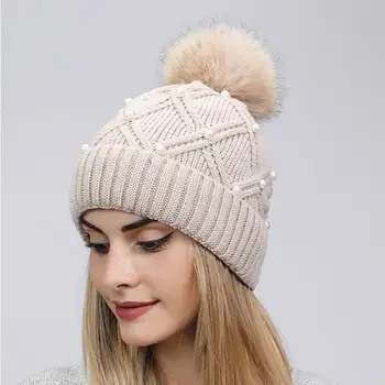 2022 Femei Lână Pălărie Tricotate Toamna Iarna Cald Lână Minge Mare Capac Îngroșat Doamnelor Capace Brimless Respirabil Moda Casual Pălărie 0