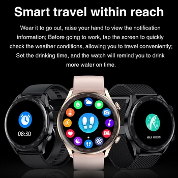2022 Nou de apelare Bluetooth Ceas Inteligent Bărbați 390*390 HD Pixeli Lady Sport Impermeabil Brățară Inteligent Smartwatch Tracker de Fitness 4