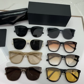 2022 Nou de Lux de Brand Designer de Moda ochelari de Soare BLÂND ROZ Bărbați Femei Pătrat Rotund Mare cutie Vintage Acetat UV400 ochelari de Soare