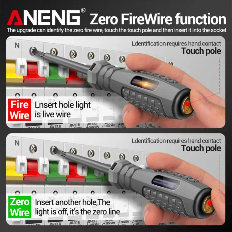 Digital Tester de Tensiune Pen AC Non-contact de Inducție Test Creion Voltmetru Detector de Putere Metru Indicator Șurubelniță Electrică 4