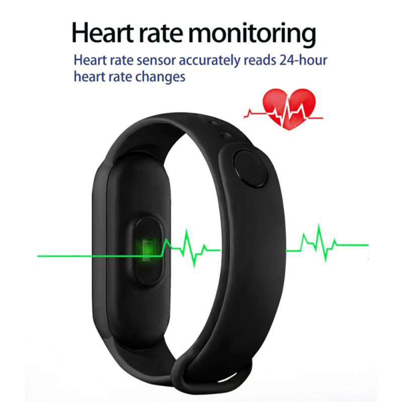 M6 Ceas Inteligent Pentru Bărbați Tracker De Fitness Ceasuri M6 Smart Band Heart Rate Monitor De Sănătate, Fitness Brățară Pentru Telefon Mobil 2