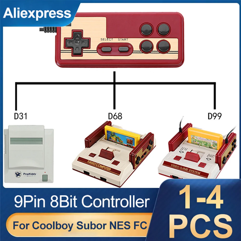 8 Biți 9Pin Controler de Jocuri Joystick Gamepad Controler Universal pentru Coolboy Subor NES FC Retro Joc Consola Joystick de Control