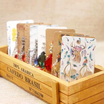 20buc 5x9cm Cercel Carduri de Bijuterii DIY Display Carton, Ambalaje de Carton Pentru Handmade Cercei Colier de Afișare Accesorii