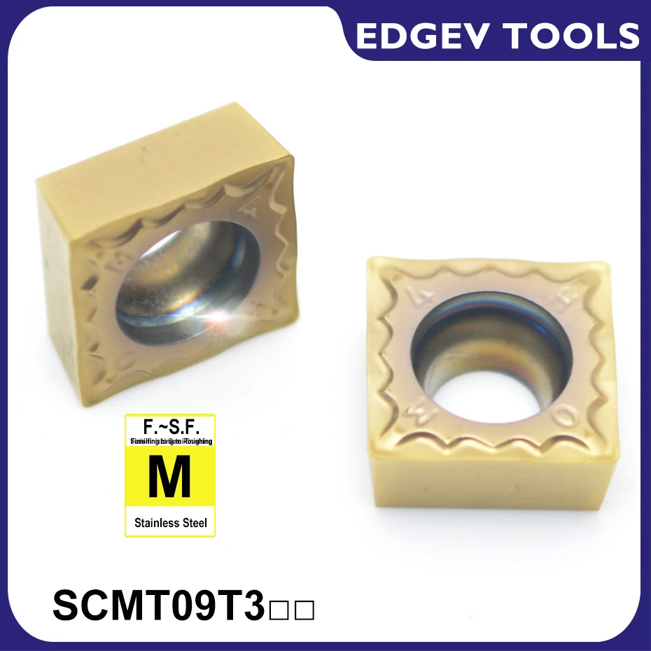 EDGEV 10BUC SCMT09T304 SCMT09T308 CNC Insertii Carbură de Tungsten-Unelte de strungarie de Prelucrare Inox/M