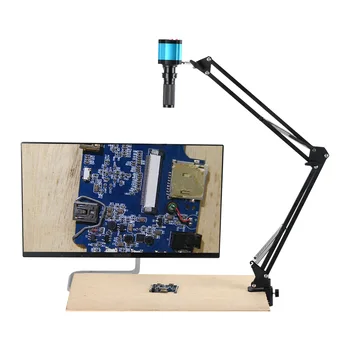 21MP 1080P FHD Microscop Digital 150X C-Mount Lens HDMI USB Industriale Microscop, Camera pentru Telefonul Lipit de Reparare