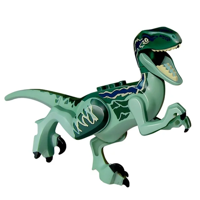 MOC Dinozauri Parc Jurassicss din Lume 2 Cifre Brutal Raptor Bloc Construirea Modelelor Copii Jucărie DIY Educație Pentru Copiii 2