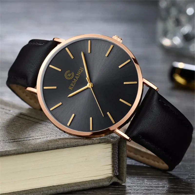 Bărbați Ceas 2021 Nou Elegant din Piele Watchband Cuarț Ceas Minimalist Încheietura Ceasuri Pentru Bărbat Fierbinte Erkek Kol Saati 2