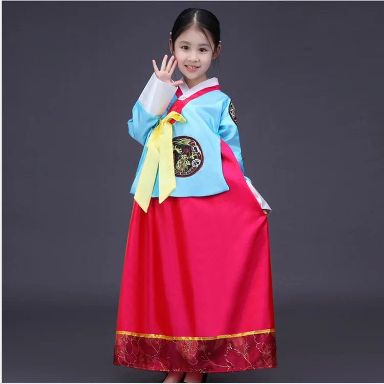 2021 Fete Hanbok Nou Tradiționale coreene Minoritate Performanța Copiilor Dans Haine Hanfu Fete Hanfu Rochie 2