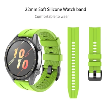 22mm Latime Curea din Silicon pentru Huawei GT Ceas/Galaxy Watch 46mm/Amazfit Bip/de Viteze S3 Curea Curea Silicon Ceas Inteligent Curea