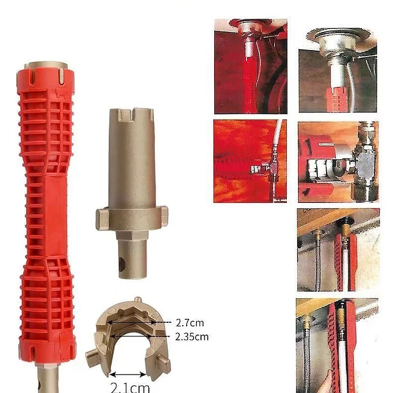 8 In 1 Anti-alunecare Multi-Cheie Bucătărie Reparații instalații Sanitare Instrument Cheie Flume Magie Cheie Robinet Chiuveta Sanitare Instrumente Magice Cheie 3