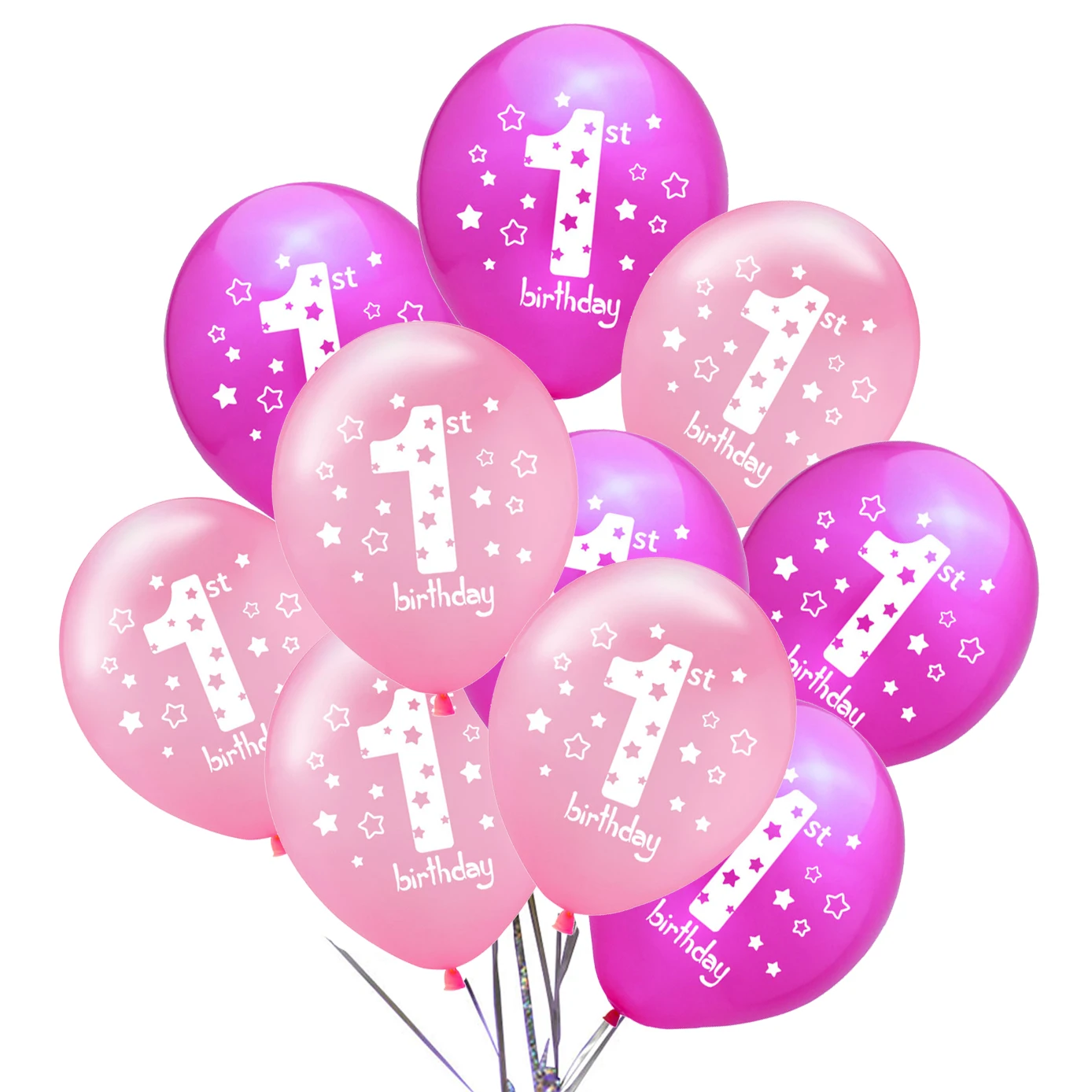 10buc Copil Fată Băiat Prima Petrecere de Ziua 1 Ziua de nastere Aniversare Balon Albastru Roz Vechi de Un An Baloane pentru Petrecere Decoratiuni