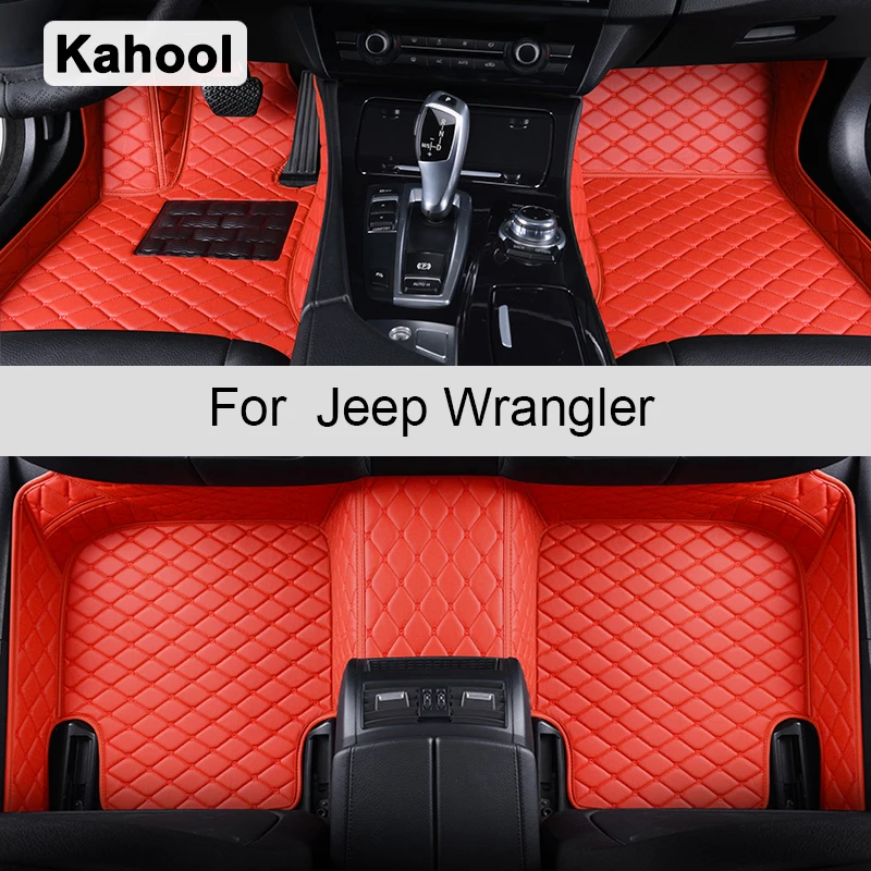 Kahool Auto Covorase Pentru Jeep Wrangler Picior Coche Accesorii Covoare 0