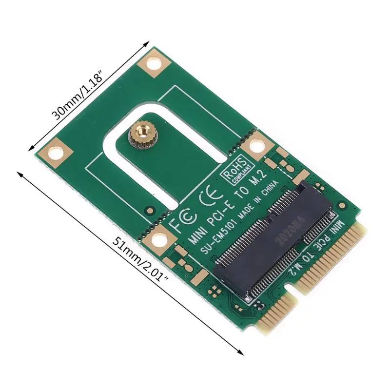 Mini PCI-E la m2 Adaptor Convertor de Expansiune Card m2 Cheie de unitati solid state E Interfata pentru m2 Wireless Bluetooth compatibil cu Modul WiFi