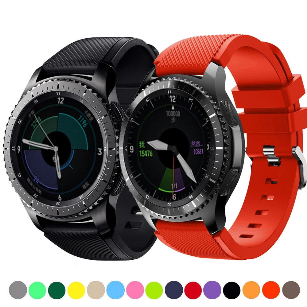 22mm Trupa ceas Pentru Samsung Galaxy watch 46mm/42mm/active 2 viteze S3 Frontieră/huawei watch gt 2e/2/amazfit bip/gts curea 20mm 1