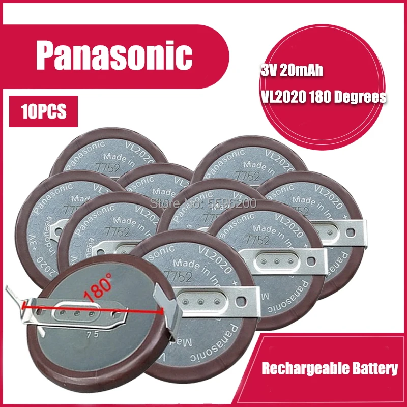 10BUC/LOT Panasonic VL2020 2020 baterie cu litiu, Cu Picioarele la 180 de grade pentru BMW cheie de masina
