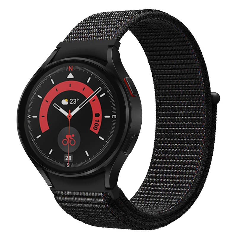 Nu Golurile Trupei Pentru Samsung Galaxy Watch 5 4 44mm 40mm curea Watch4 Clasic 42 46mm Nailon Bucla de Capăt Curbat Curea pentru Watch5 pro 45mm 3