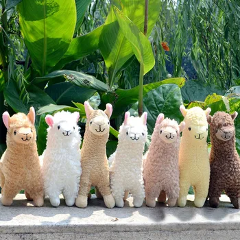 23cm Drăguț Kawaii Alpaca Jucărie de Pluș pentru Copii Desene animate Moale de Pluș Drăguț Animal Papusa Cadou de Ziua Decorarea Camerei Copiilor
