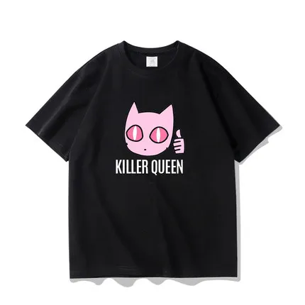 Aventura Bizar JoJo lui Cosplay T-shirt Kira Yoshikage Killer Queen tricou Manșon Scurt bumbac topuri