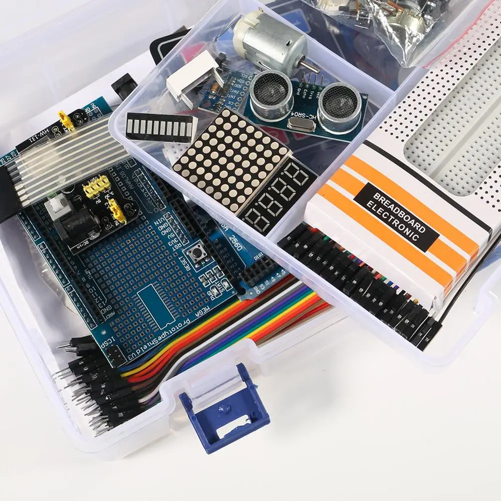 Starter Kit pentru Arduino UNO R3 Versiune Imbunatatita Suită de Învățare Cutie de vânzare cu Amănuntul UNO R3 Starter Kit Senzor RFID Pentru Arduino 4