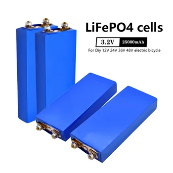 25000mAh 3.2 V 25Ah LiFePO4 Baterie Litiu Fosfat de Fier Profundă Cicluri pentru Diy 12V 24V 36V 48V Energie Solară UPS de Putere 0