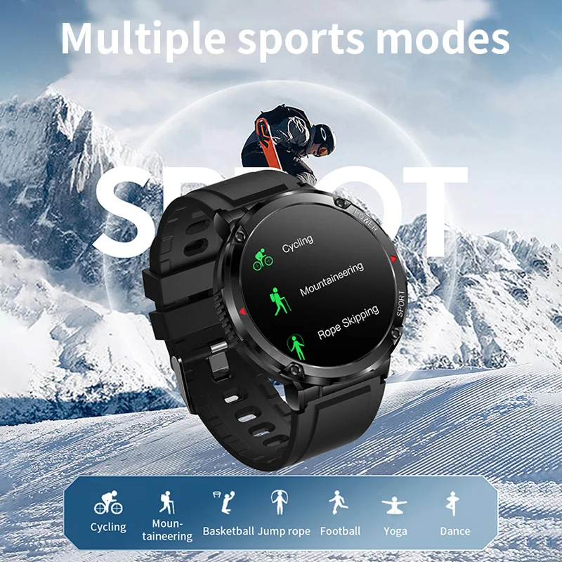 LIGE 2022 Bărbați Ceas Inteligent 1.6 Inch Full Touch Sport Brățară de apelare Bluetooth Smartwatch Bărbați IP68 Impermeabil Ceas Pentru Android IOS 3