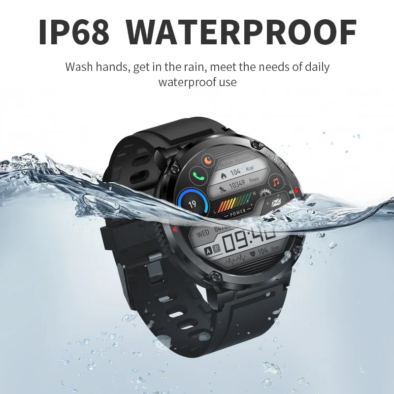 LIGE 2022 Bărbați Ceas Inteligent 1.6 Inch Full Touch Sport Brățară de apelare Bluetooth Smartwatch Bărbați IP68 Impermeabil Ceas Pentru Android IOS 5
