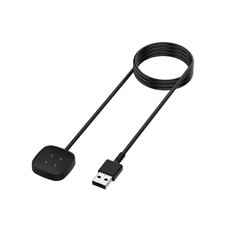 1m Cablu de încărcare Pentru Fitbit Sens Înlocuire Cablu USB de Încărcare Cablu Clip Dock Accesorii Pentru Fitbit-Versa 3 Smartwatc 0