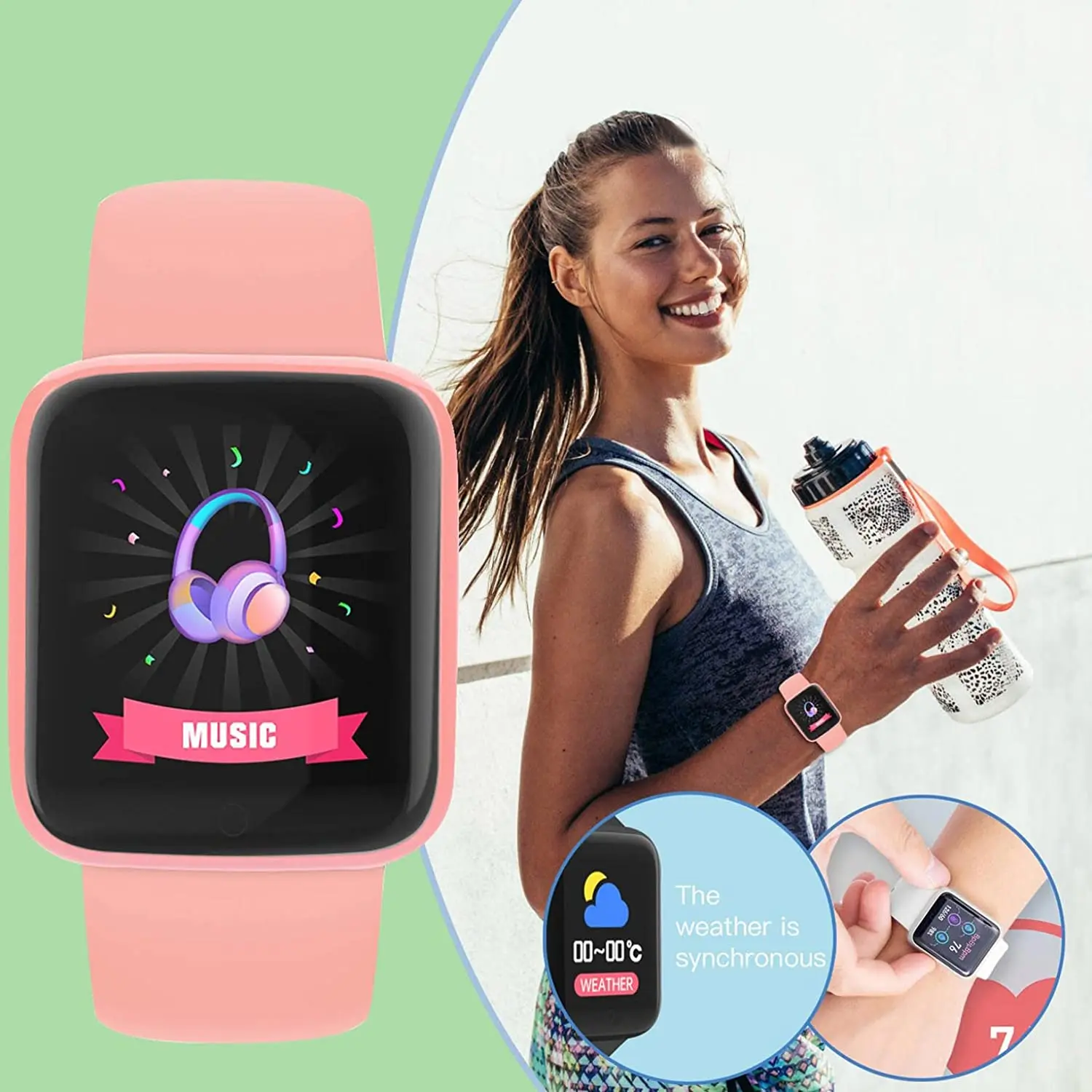 MKL Ceas Inteligent Fitness Tracker Sport Barbati Ceas Inteligent Monitor de Ritm Cardiac Doamnelor Brățară Inteligent Potrivit Pentru Apple IOS și Android. 4