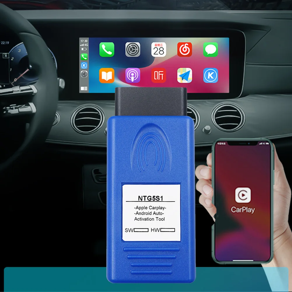 2022 Carplay NTG5S1 Auto OBD Activator Mașină de Joaca Pentru Mercedes Benz Pentru NTG5.1 prin OBD2 Pentru iPhone/Android NTG5 S1 Activare Instrument 1