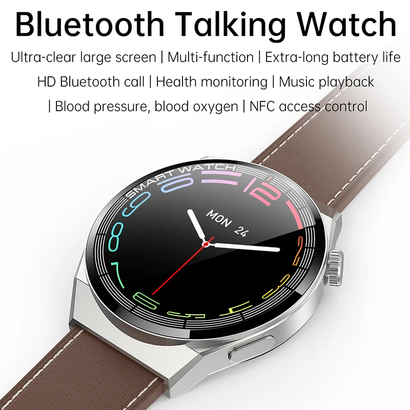 2022 NFC Bluetooth Apel Ceas Inteligent Bărbați Rotativ Buton Personalizat fata ceas 260Mah Mare baterie rezistent la apa Smartwatch Sport Track GPS 1