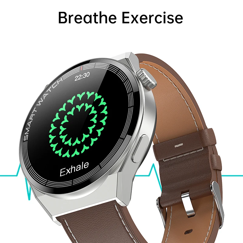 2022 NFC Bluetooth Apel Ceas Inteligent Bărbați Rotativ Buton Personalizat fata ceas 260Mah Mare baterie rezistent la apa Smartwatch Sport Track GPS 3