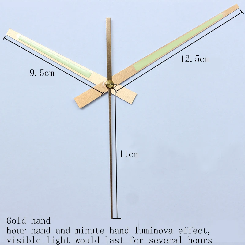 Ostar S11 Matura Tăcut Ceas Mișcarea Cuarț Ceas de Perete Cu Mecanism de Aur 98# Mâinile DIY Kituri 4