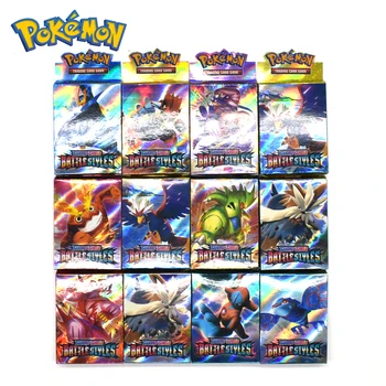 25PCS Carduri Pokemon Battle Stiluri Anime TCG Evoluții Dracaufeu Cartas Pokemon Kaarten Booster Joc de Copii de Jucarie Cadou