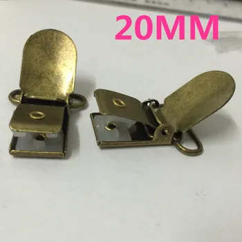 25pcs/mult 20mm Metal Bronz Antic Ton Cârlig copil Manechin Suport Suzeta Clipuri Suspensor Clip Suzeta clipuri pentru panglică 3