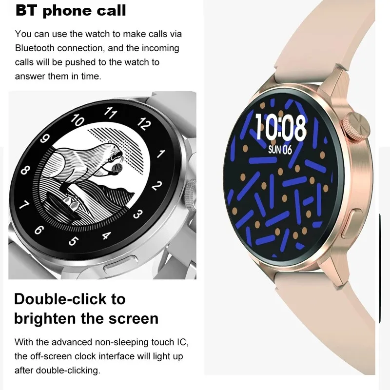 DT4+ Ceas Inteligent NFC Bluetooth Apel AI Voce Asistent Parola Tracker GPS Wirelss de Încărcare Femei Bărbați ECG Monitor Smartwatch 2