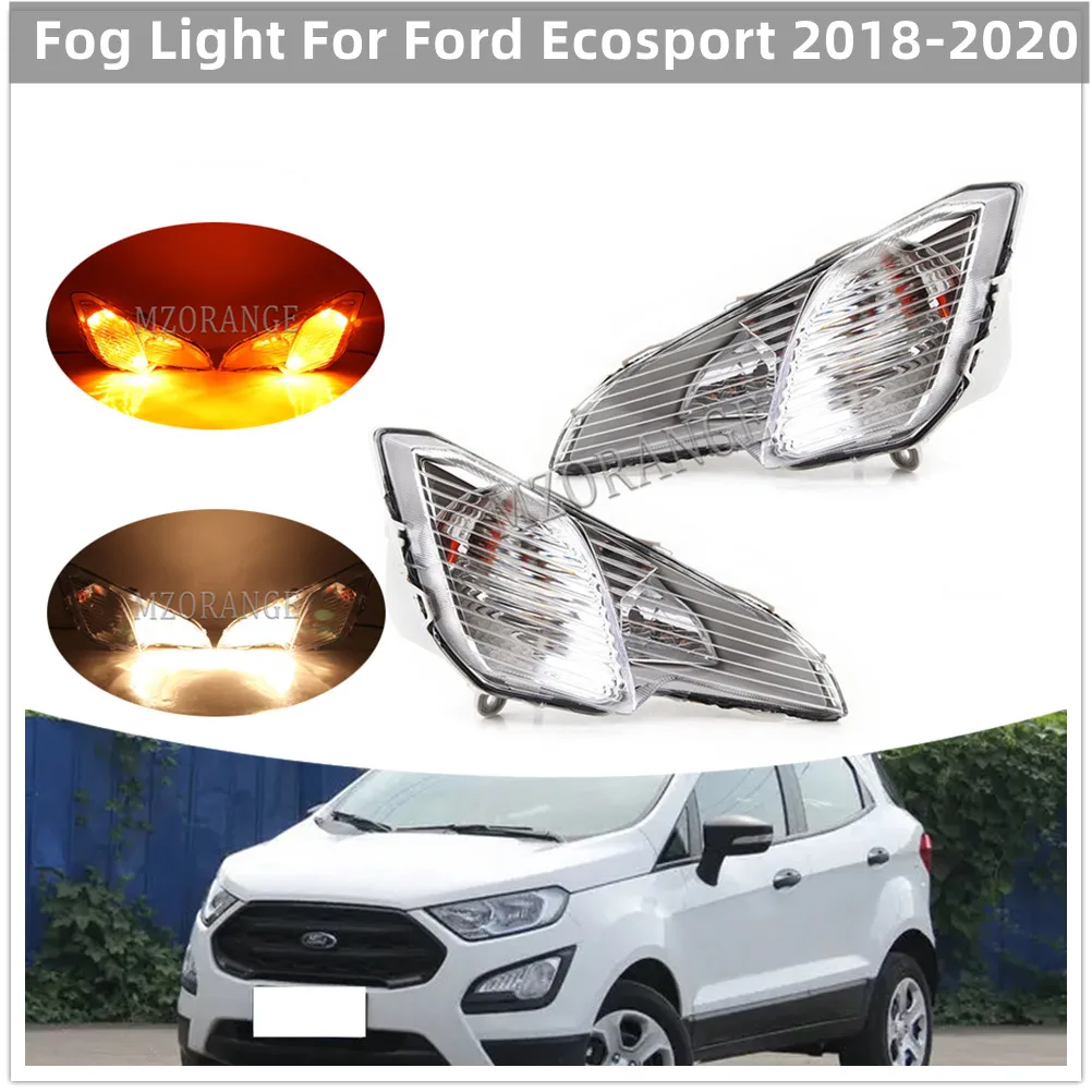 Auto Lumina De Ceață Faruri Pentru Ford Ecosport 2018 2019 2020 Halogen Lampă Pentru Circulație Diurnă Rezistent La Apa Lumina De Avertizare Accesorii Auto