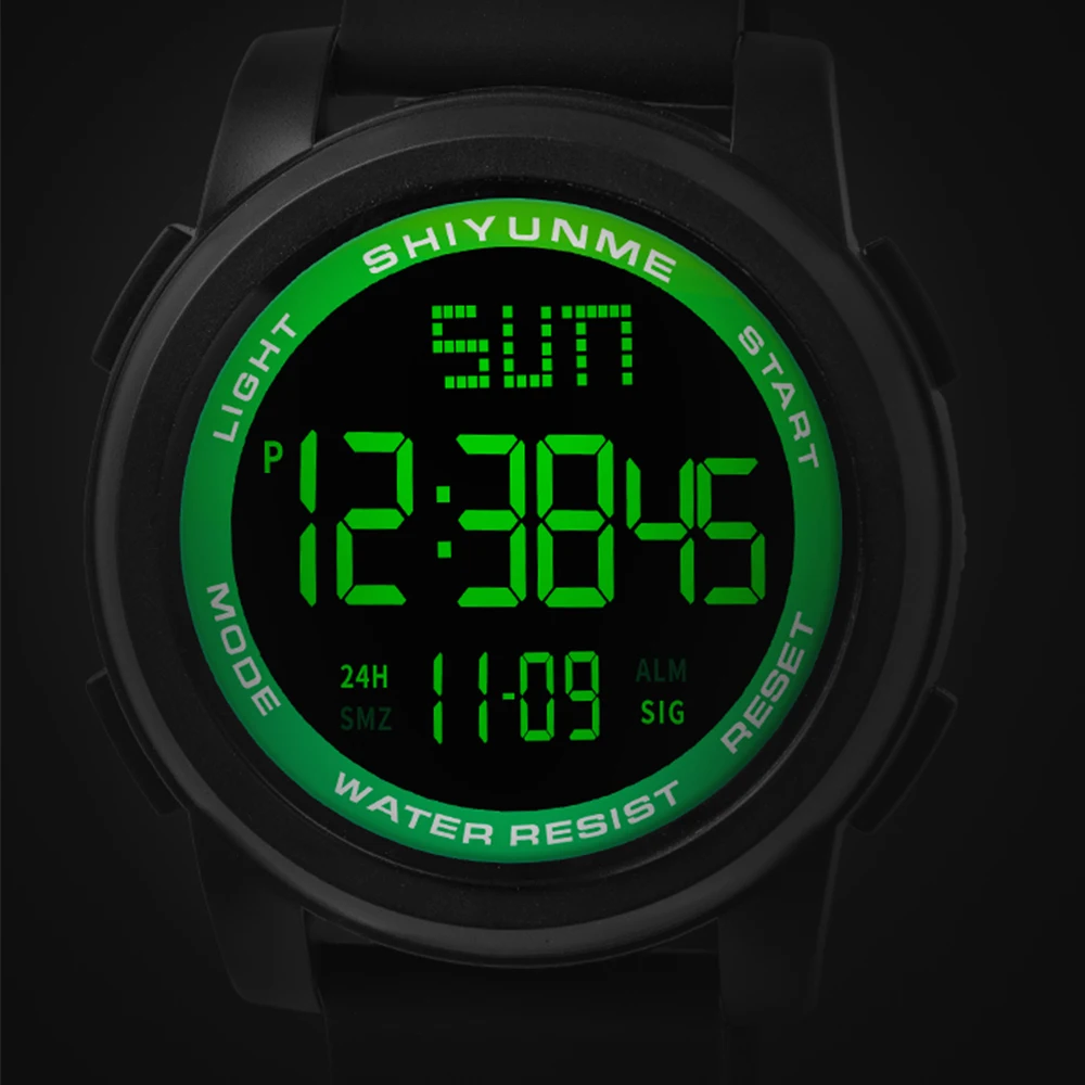 SHIYUNME Militare 5Bar Impermeabil Ceasuri de mână de sex Masculin energia Solară Bărbați Ceas Digital Cronometru Sport Ceasuri Relogio Masculino 1