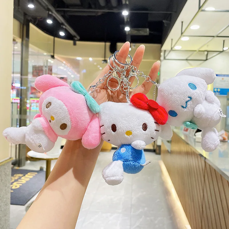 Pluș Jucărie Umplute Pandantiv Sanrio Desene Animate Kuromi Hello Kitty Melodia Mea Cinnamoroll Papusa Kawali Breloc Auto Sac Agățat De Bijuterii