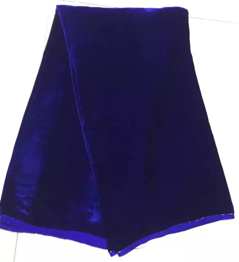 (5yards/pc) de Înaltă calitate royal albastru African mătase adevărată dantelă tesatura foarte moale și netedă pentru rochie de petrecere VLB002