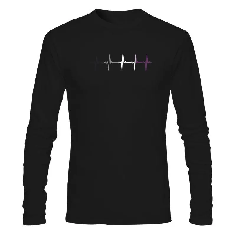 Noutatea Asexuată Mândria Inimii Puls Tricouri Barbati Premium Topuri De Bumbac Tricou Asexuality Lgbtq Ace De Fitness Teuri Camisas
