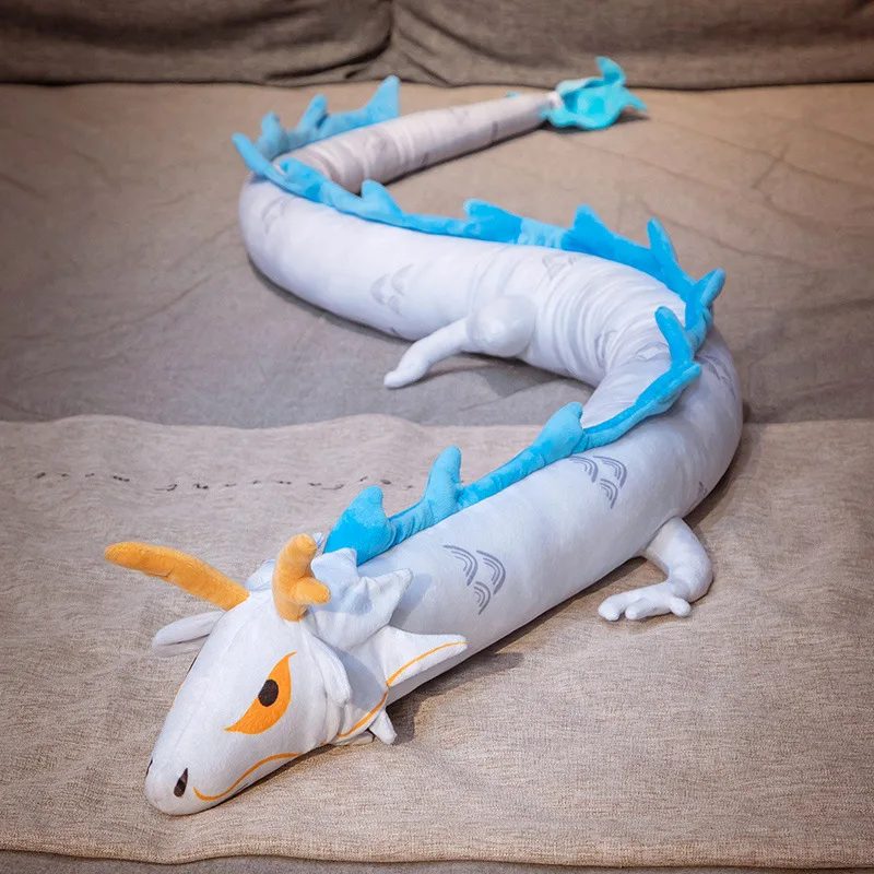 Noua Creatie Dragon Chinezesc Jucărie de Pluș Gigant Anime Apa de Foc Dragoni pentru Copii Fete cadou de Ziua Zodiac Decor 220cm 400cm 4