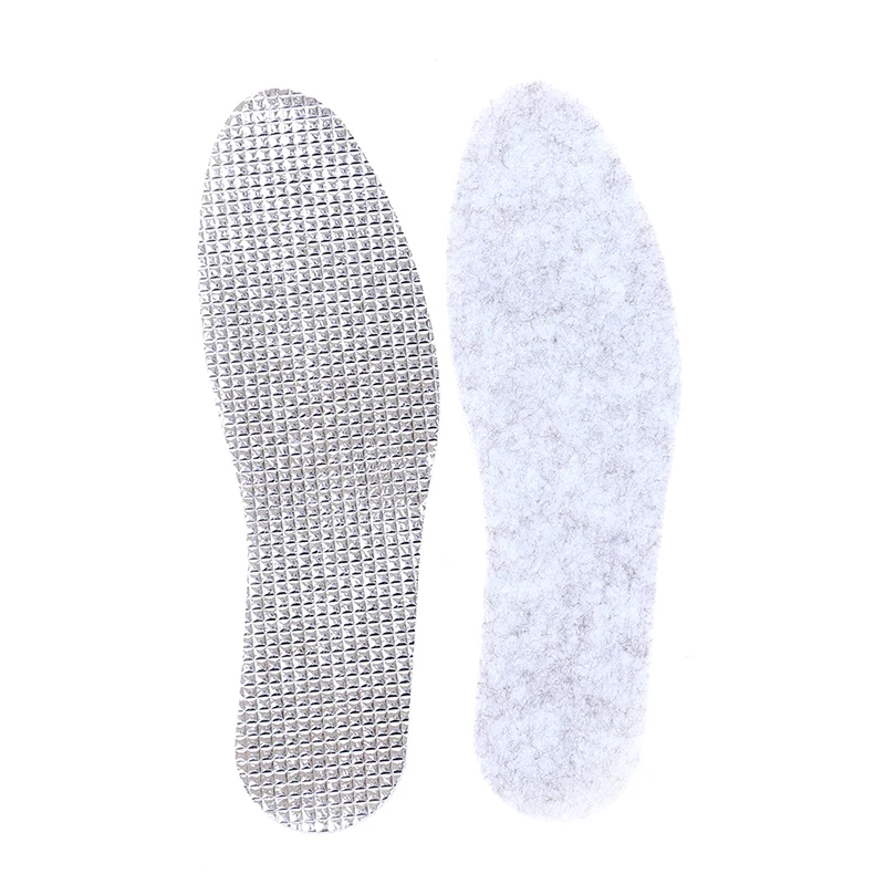 2 BUC Vara Rece rezistent la apa Lână Pantofi Tampoane Confortabile Simțit Folie de Aluminiu Tălpi interioare De Iarnă Caldă Deodorant Introduce Pentru Barbati Femei 1