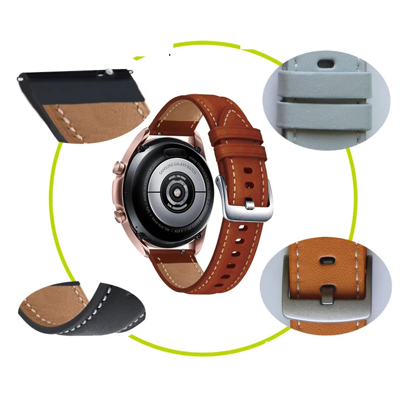Ceas Bandă de piele Pentru Samsung Galaxy Watch 3 41mm 45mm/Watch 42mm 46mm/de Viteze S3 Frontieră Sport 20mm 22mm Bratara Înlocuiți Cureaua 1