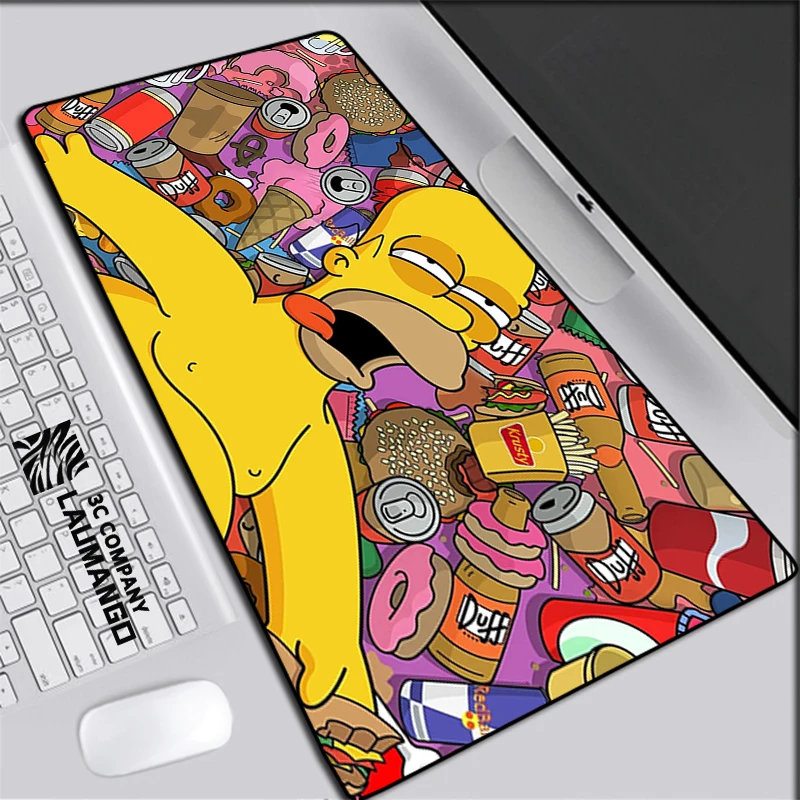 Pc Gamer Accesorii Simpson-s Mousepad Xxl Gaming Mouse Pad Birou Protector Tastatura Mat Mare Anime Extins Soareci Tastaturi