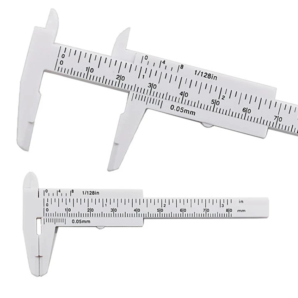 80mm Mini din Plastic Glisante Vernier Caliper Calibru Instrument de Măsură Conducător Micrometru Precis Instrument de Măsurare Standard Șubler cu Vernier 1