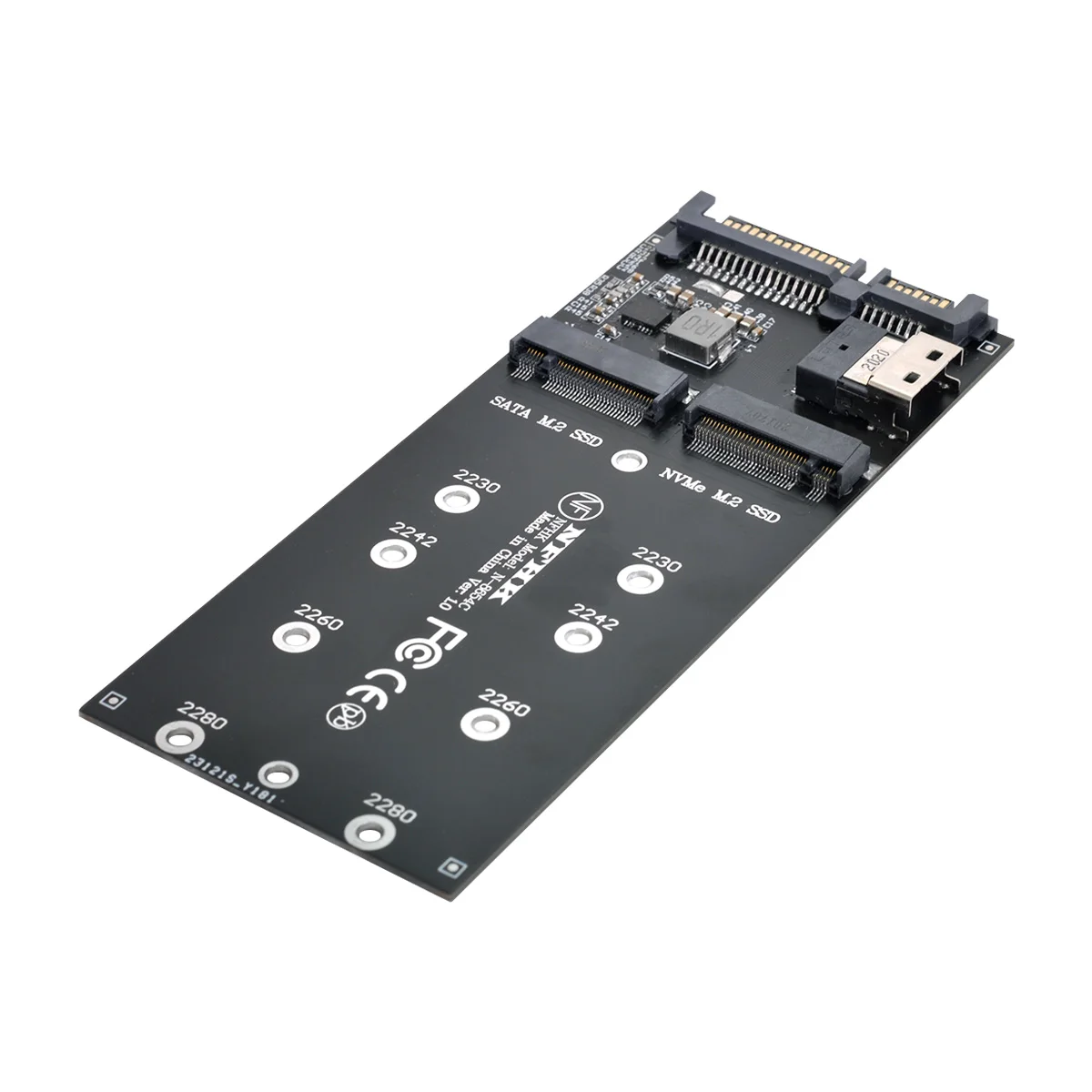 ChenYang 22Pin Adaptor SATA SFF-8654 la M. 2 U2 Kit de unitati solid state M-Cheie pentru Slimline SAS NVME PCIe SSD SATA SSD Adaptor pentru Placa de baza