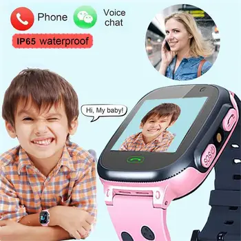 2G Ceas Inteligent Copii Video Call SOS IP65 rezistent la apa si Sport pentru Copii Smartwatch Monitorul aparatului Foto Tracker locul de Amplasare Telefon Ceas de Ceas 1