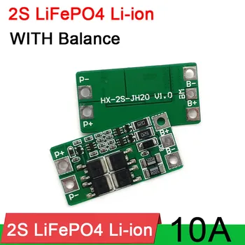 2S 10A 6.4 7.4 V V LiFePO4 18650 Li-ion Polimer Baterie de litiu de Protecție Bord MOS BMS PCM Cu Echilibru
